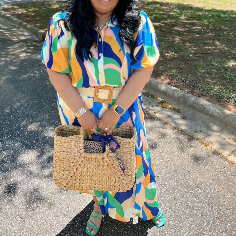 NWT Multi Color Plus Dress